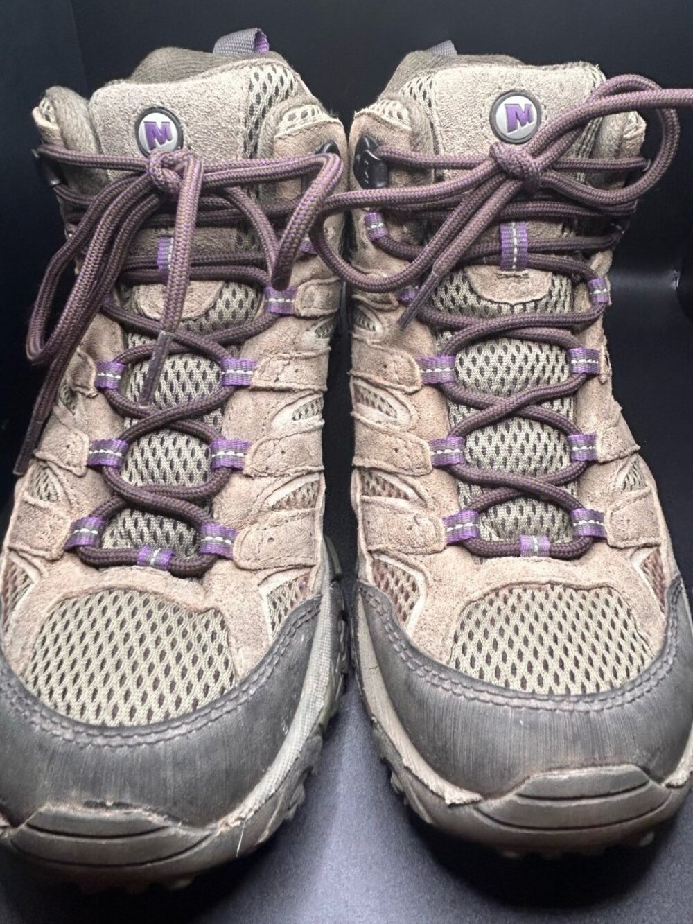 Merrell Moab 2 Mid Waterproof Hiking Boots Women's 8.5 Tan J500054